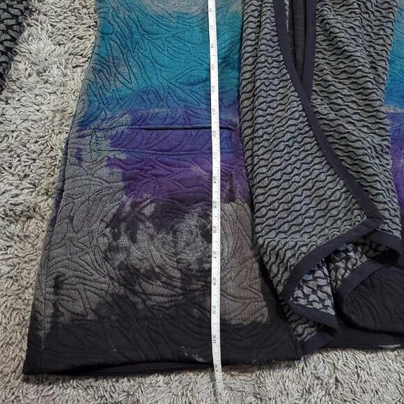 Art of Cloth Casual Professional Art to Wear Geometric Long Line Cardigan - M - Picture 5 of 8